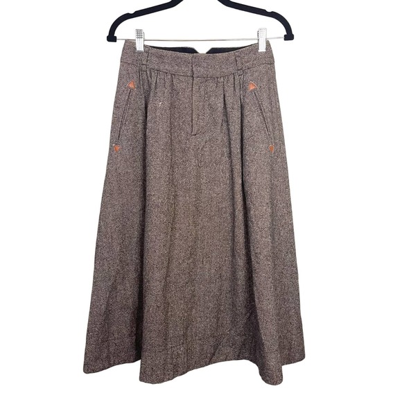 Comptoir Des Cotonniers Dresses & Skirts - Comptoir Des Cotonniers Gray Wool A Line Skirt Size 38
